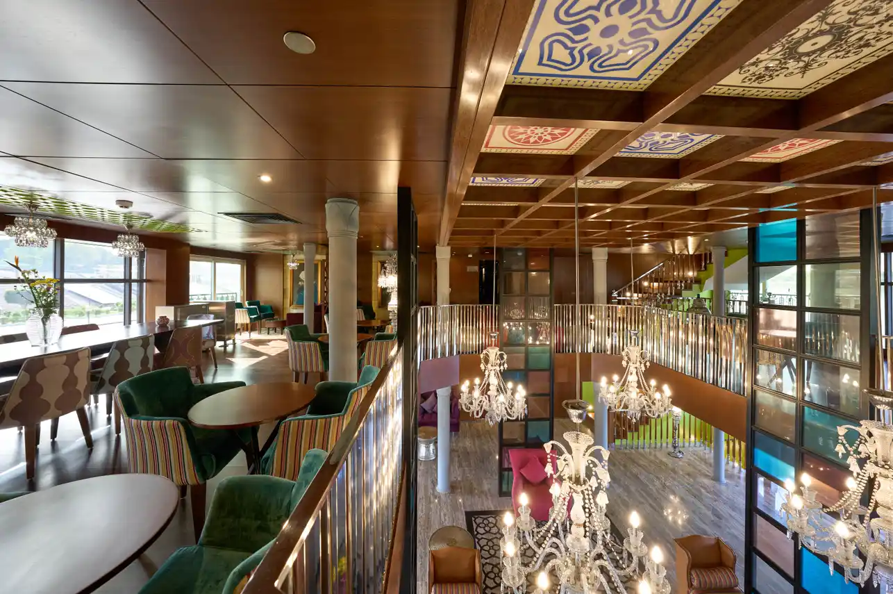 Lounge aboard the M.S. Mayflower Nile Cruise Nile cruise